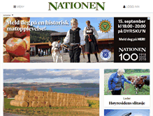 Tablet Screenshot of nationen.no